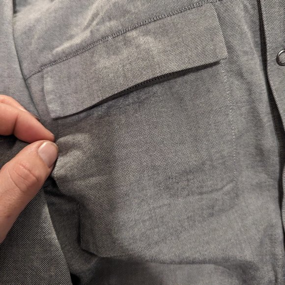 PHILIPPE DUBUC - Front pocket grey shirt - Sz 3 (M) - Picture 8 of 12